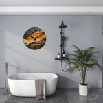 Creative Round Glass Wall Clock