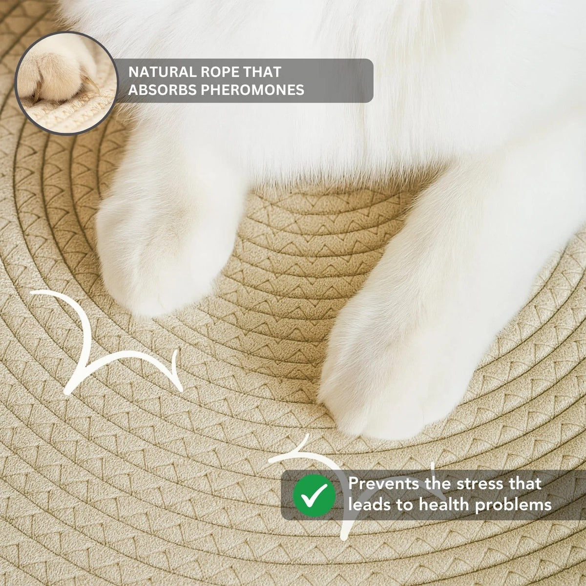 Natural Rope Cat Basket Bed