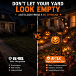 Pumpkin Moon Solar Garden Stake Light