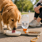 2-in-1 Leak-Resistant Folding Pet Travel Bottle & Bowl