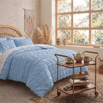 Boho Textured Geometric Duvet Cover Set