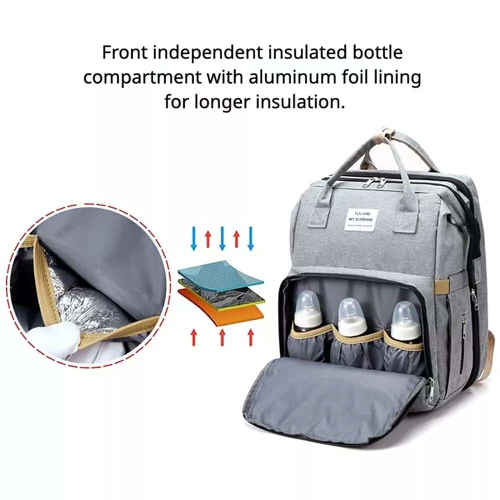 3-in-1 Diaper Bag Backpack with Changing Station