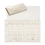 Leather Foldable Roll Up Jewelry Storage Bag