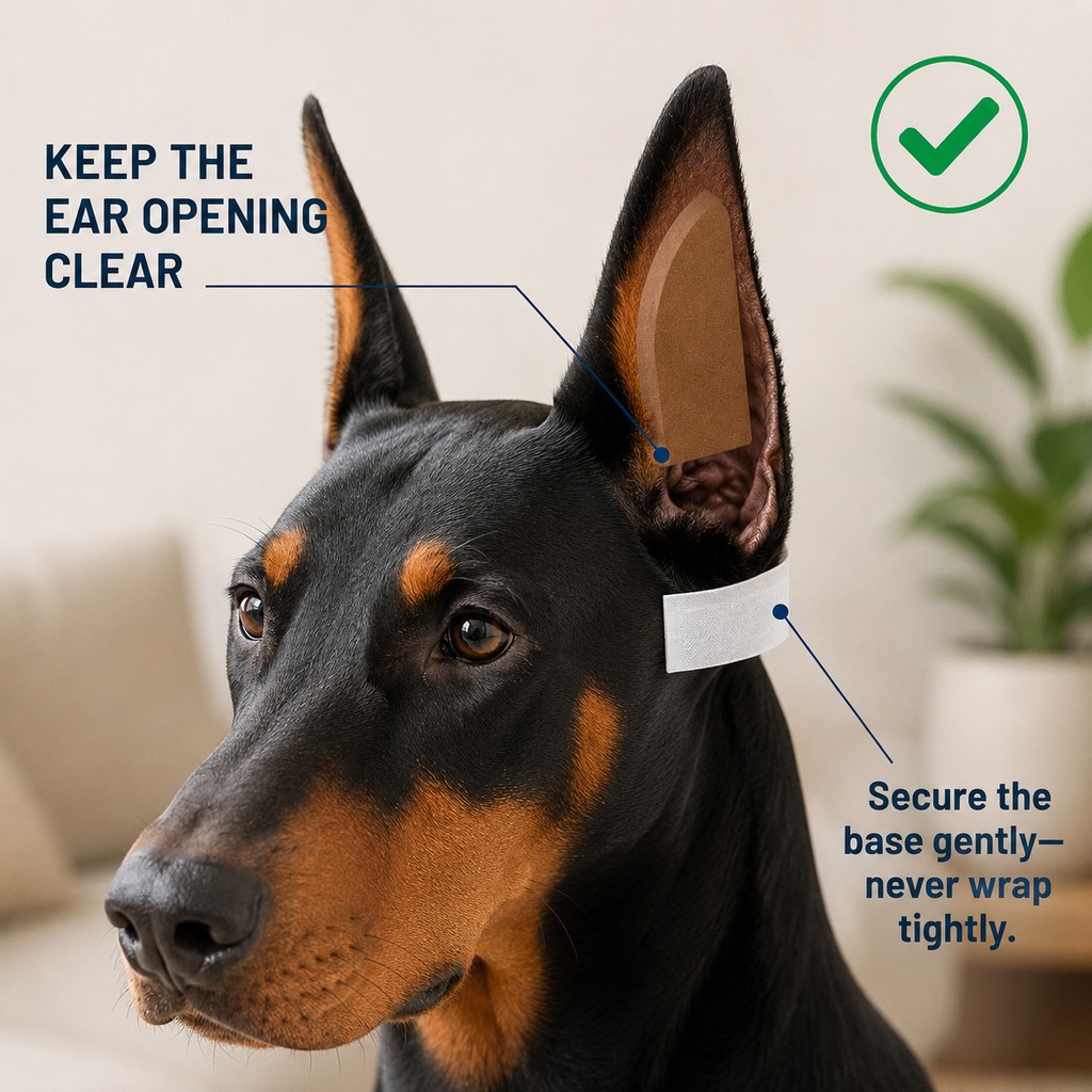 Dotisk At-Home Dog Ear Posting Support Patch Kit - Low-Profile Adhesive Support Without Separate Liquid Glue