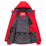 Men's Water-Resistant Windproof Hiking Jacket with Hood for Outdoor Adventures, Camping, Trekking & Running