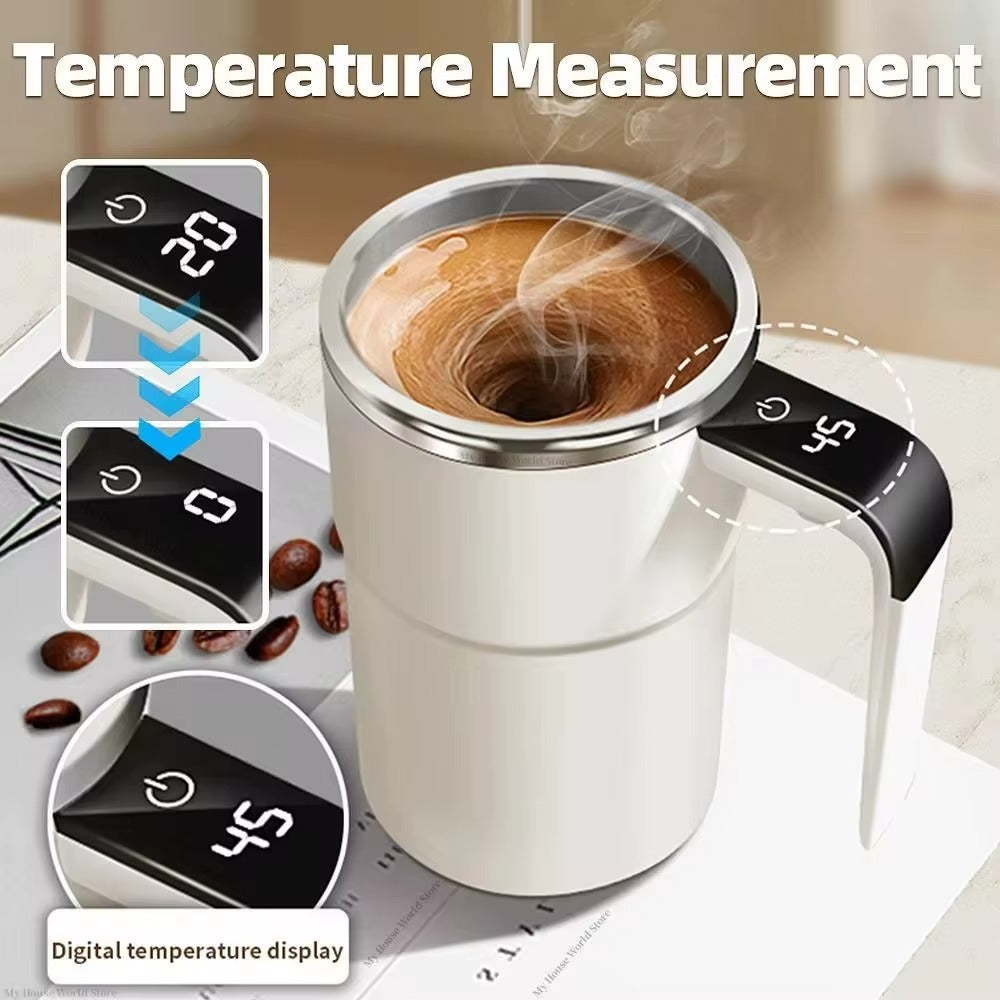 Intelligent Coffee Mug with Stirrer and Temp Control