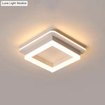 Compact Round & Square LED Ceiling Light for Hallways, Entryways, Bathrooms – Modern Low-Profile Design, 10-Inch Acrylic Lens, Dimmable