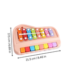 2-in-1 Xylophone Piano for Early Learning