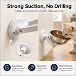 Dotisk No-Drill Wall-Mounted Pet Bowl for Small Dogs & Cats - Elevated Feeding for Cleaner Floors