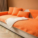 SnugNest – Teddy Sherpa Sofa Cover