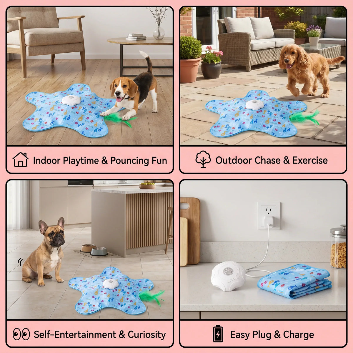 Automatic Dog Toy for Stress Relief and Playtime Fun