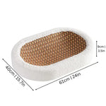 Cat Scratcher Bed with Plush Cushion and Scratch Surface for Indoor Cats, Cozy Lounge and Claw Pad Combo for Furniture Protection