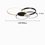 Dimmable LED Flush Mount Ceiling Light with Remote Control - Ultra-Slim Aluminum Design for Bedroom, Living Room & Kitchen