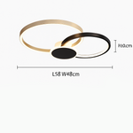 Dimmable LED Flush Mount Ceiling Light with Remote Control - Ultra-Slim Aluminum Design for Bedroom, Living Room & Kitchen