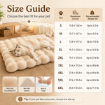 Dotisk Plush Cat Bed Mat for Indoor Naps - Non-Slip Washable Faux Fur Cushion for Cats & Small Dogs