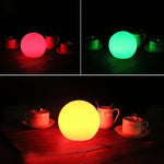 Rechargeable LED Orb Lamp with Remote Control – 16-Color Mood Light for Bedroom, Living Room & Office