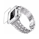 Metal Band and Protective Case Bundle for 38-44mm Apple Watch