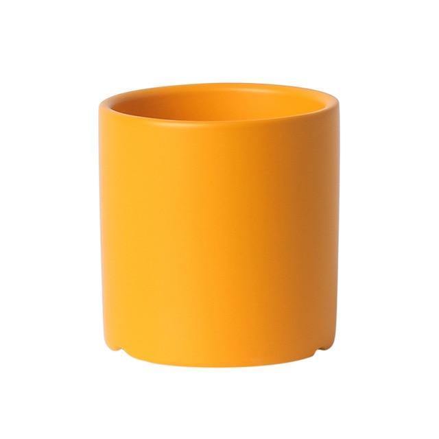 Vibrant Traditional Circular Ceramic Pot Planter