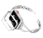 Embellished Metal Watch Case & Bracelet-Style Band Bundle for Apple Watch 38-44mm