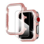 Embellished Metal Watch Case & Bracelet-Style Band Bundle for Apple Watch 38-44mm