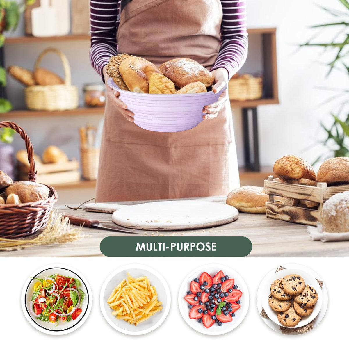 Sourdough Proofing Basket Gift Set