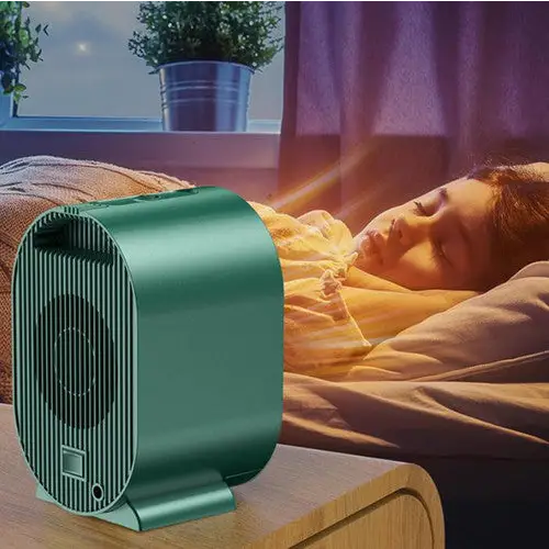 Space Heater 1200W-2000W Compact Electric Fan Heater with Timer and Thermostat for Bedroom Office Bathroom 269 sq ft Personal Room Warmer Qu