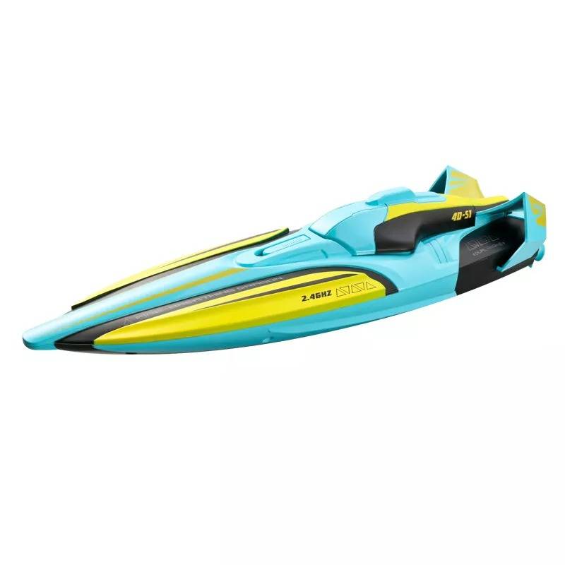 Remote Control Speed Boat 22 MPH Twin Motor Racing RC Boat with LED Lights 2.4GHz 328ft Range Water-Resistant High Speed RC Boat for Lakes