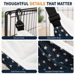 Dotisk Reversible Cat Cage Hammock with Adjustable Straps - Space-Saving Hanging Bed for Wire Crates