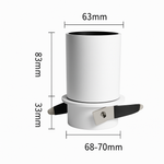 Rotatable Mini Track Light 12W LED Directional Spot Fixture for Kitchens Bedrooms Living Rooms Adjustable Accent Lighting Metal Ceiling Wall