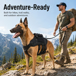 Dotisk Tactical Dog Harness Backpack for Large Dogs - Outdoor Walking, Training & Hiking Gear with Load Carrying Pouch