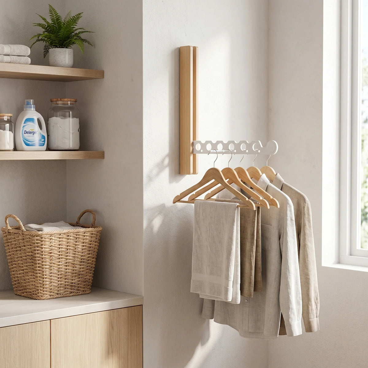 Timber Collapsible Hanger Rail