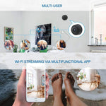 Magnetic Mini Surveillance Camera HD 1080p Wide Angle Night Vision Home Security Monitor