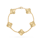 Chain Bracelet with Beaded Accents – Adjustable 7.9" Gold-Tone Link Band for Women – Everyday Wear & Layering Jewelry