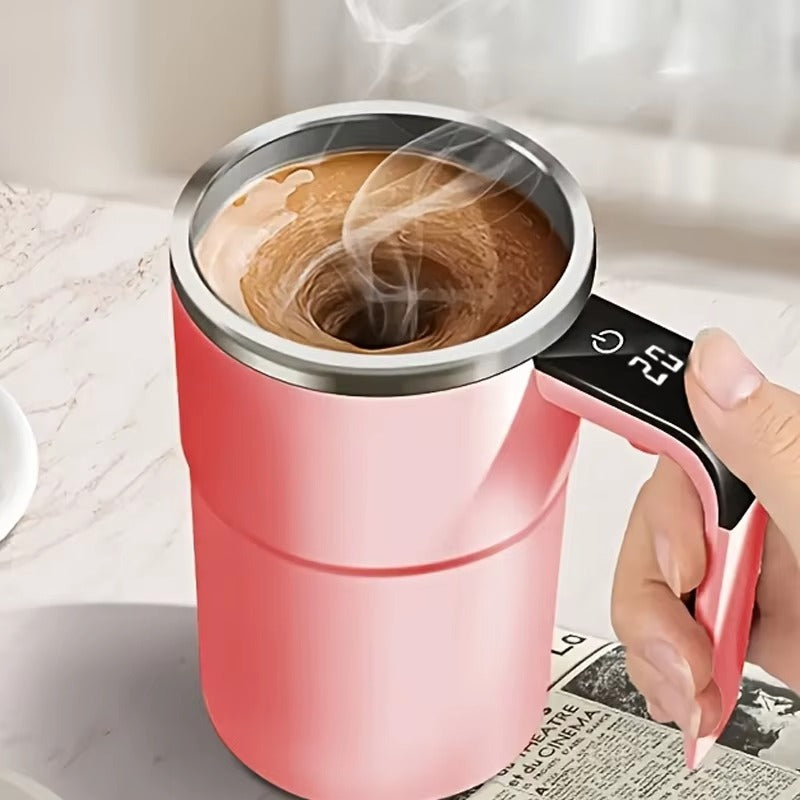 Intelligent Coffee Mug with Stirrer and Temp Control