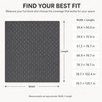 Dotisk Water-Resistant Pet Sofa Protector Cover for Dogs & Cats - Quilted Furniture Cover for Couch, Bed & Car Seat Protection